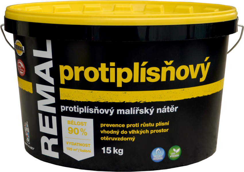 REMAL PROTIPLESŇOVÝ - Farba s protiplesňovým účinkom biela 4 kg