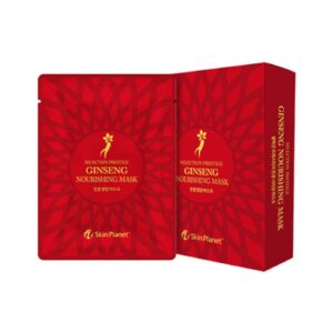 Skin Planet Vyživujúca maska ​​so ženšenom pre vitalitu pleti (10 ks x 25 g)