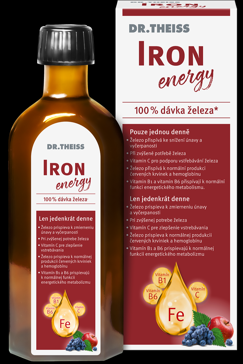 Dr. Theiss IRON ENERGY pri únave a vyčerpaní 250ml