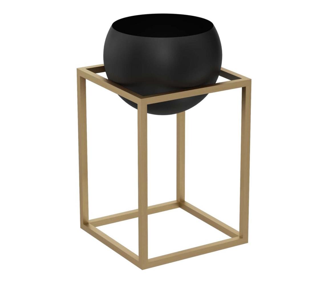 Kovový kvetináč 51,3x29 cm zlatá