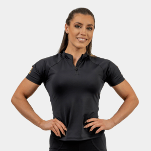 NEBBIA Dámske tričko Intense Ultimate Black/Gold XSXS