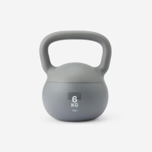 DOMYOS Domáci kettlebell 6 kg sivý 6kg