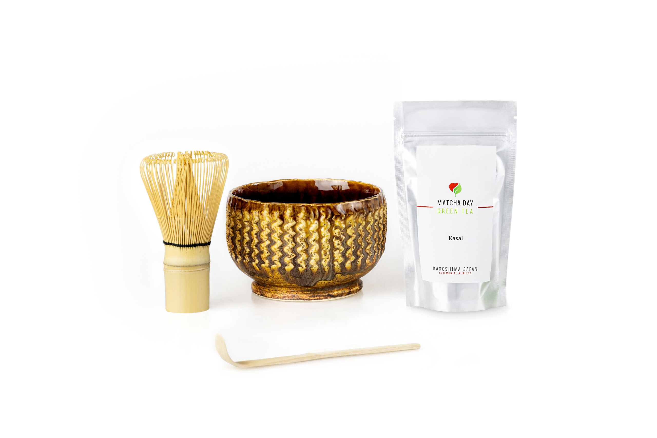 Matcha čaj set - Kasai 100g (ALU sáčok) oranžová