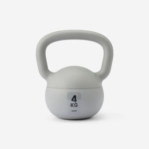 DOMYOS Domáci kettlebell 4 kg sivý 4 kg
