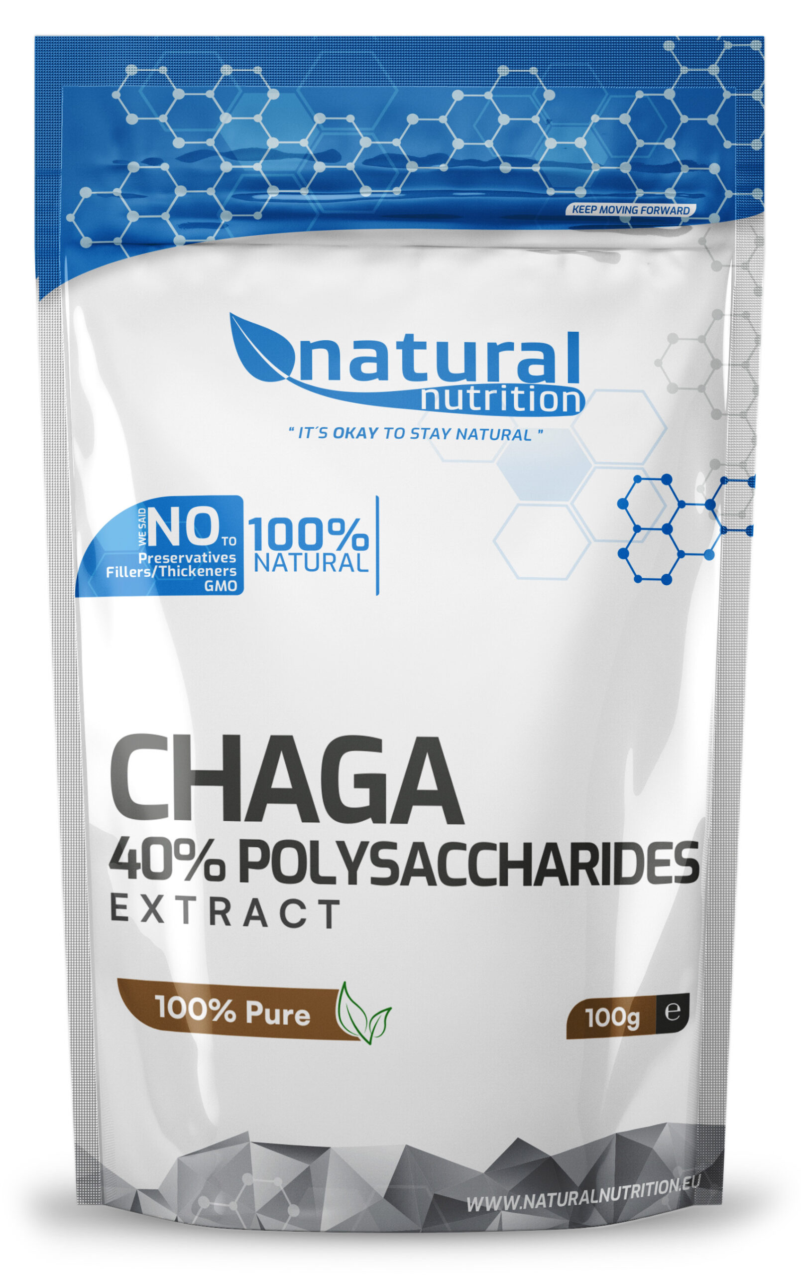 Čaga - ryšavec šikmý duálny extrakt prášok (40% polysacharidov) 100g