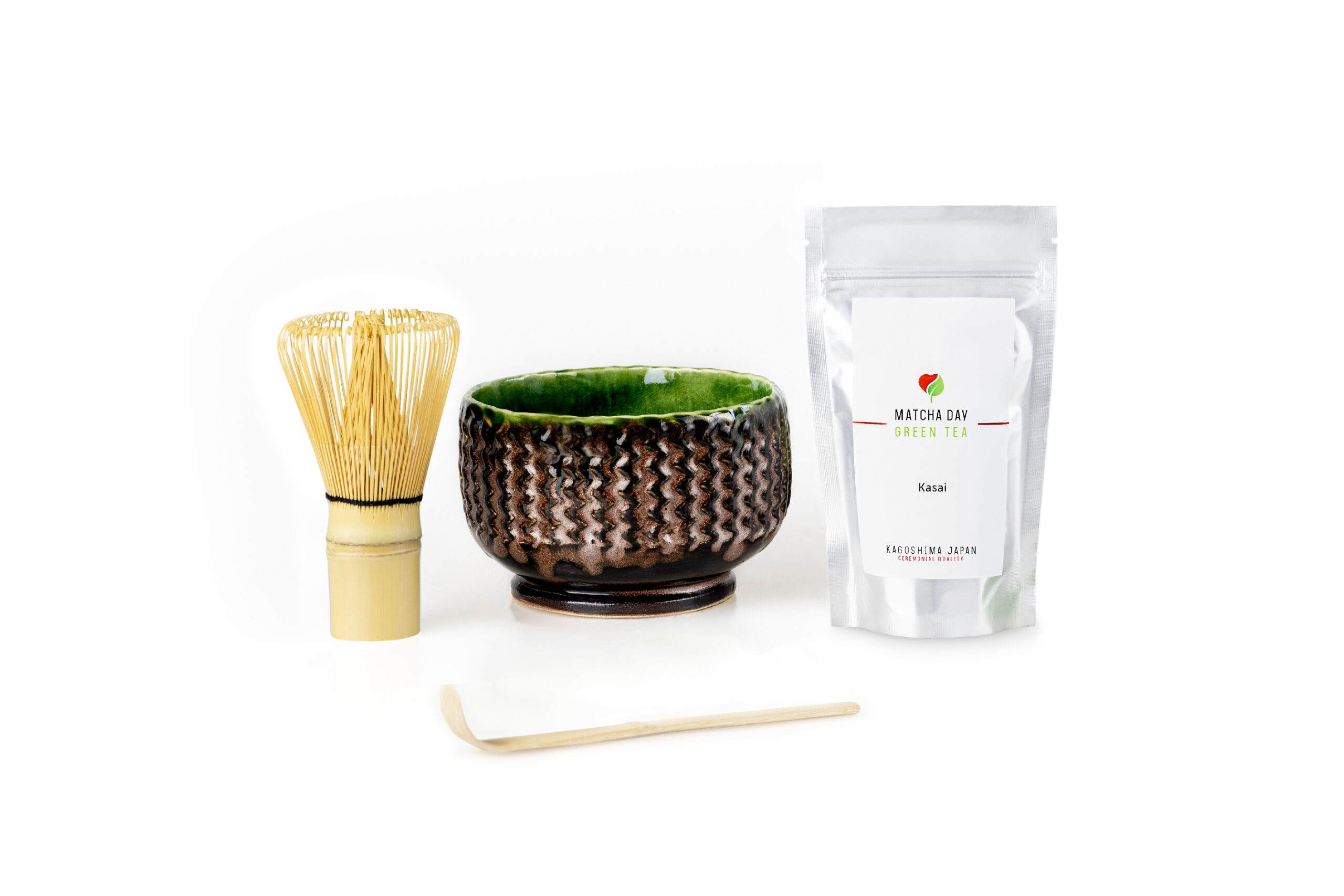 Matcha čaj set - Kasai 100g (ALU sáčok) hnedá