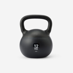 DOMYOS Domáci kettlebell 12 kg čierny 12 kg