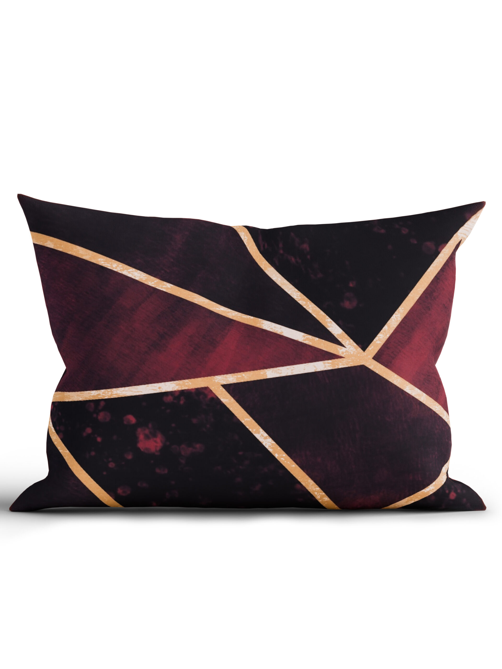 Bavlnená obliečka na vankúš Renforcé 50 × 70 cm - Marco vínové-  -
