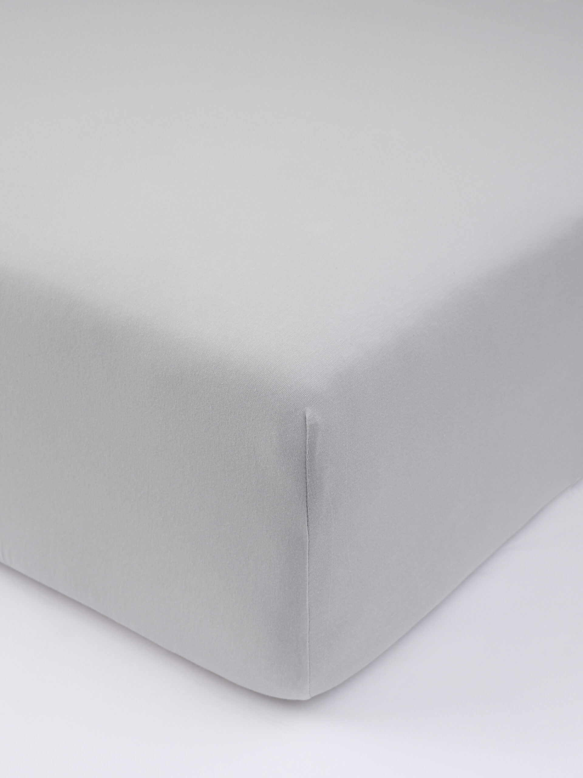 Jersey plachta do postieľky s elastanom 70 × 140 cm – světle šedé