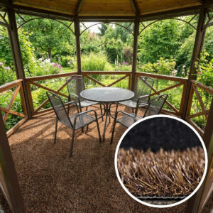 Europe Grass, AKCIA: 100x260 cm Umelá tráva PartyGrass Brown, hnedá, exteriér
