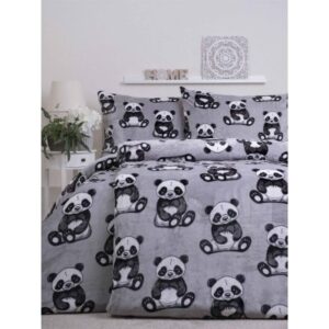 Obliečky mikroplyš Exclusive – Panda - 140 × 200 cm - 70 x 90 cm
