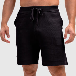 Pánske pletené kraťasy Iron Aesthetics Vibe, čierne