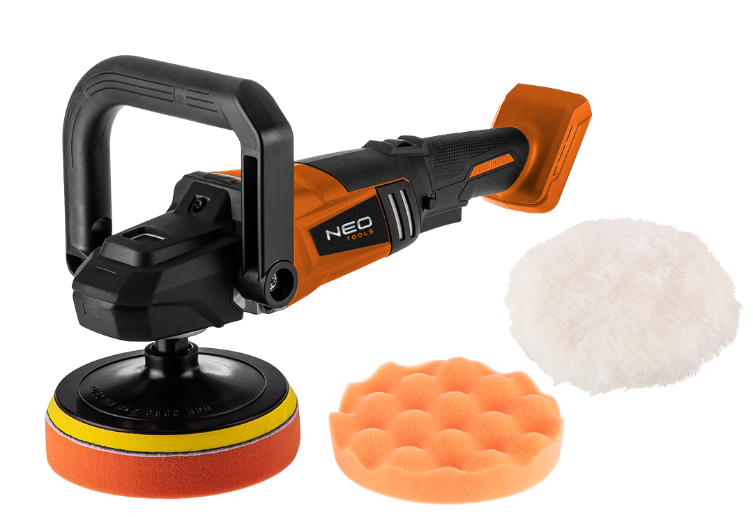 NEO TOOLS Leštička Energy+ 18V, Li-lon, M14 150 mm, 800-2300 ot/min, batéria nie je súčasťou dodávky 04-602
