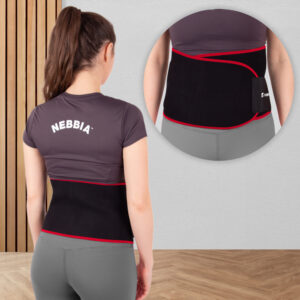 Neoprénový pás inSPORTline Swaist červená - L