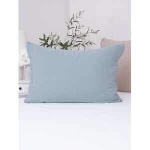 Mušelínová obliečka na vankúš 50 x 70 cm - Alexia Duo - mätová/cappuccino-  -